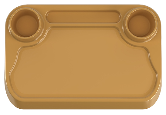 Bandeja Plástica Modelo VS 046 Verde Musgo