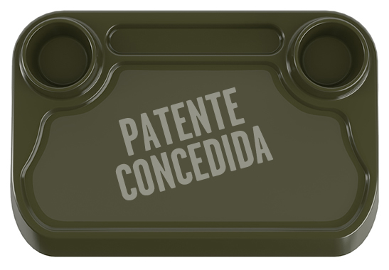 Bandeja Plástica Modelo VS 046 Verde Musgo