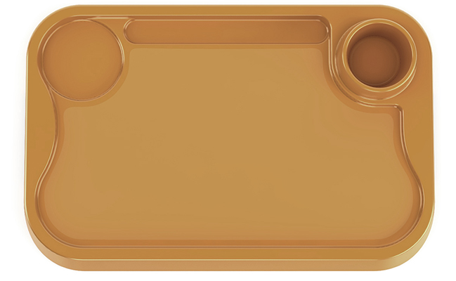 Bandeja Plástica Modelo VS 052 Verde Musgo