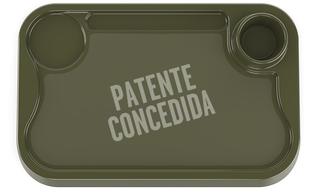 Bandeja Plástica Modelo VS 052 Verde Musgo